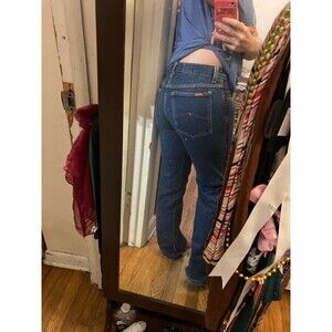Y2K High waist Bootcut denim jeans Vintage MUDD Dark Wash Pants 30 Jrs Medium